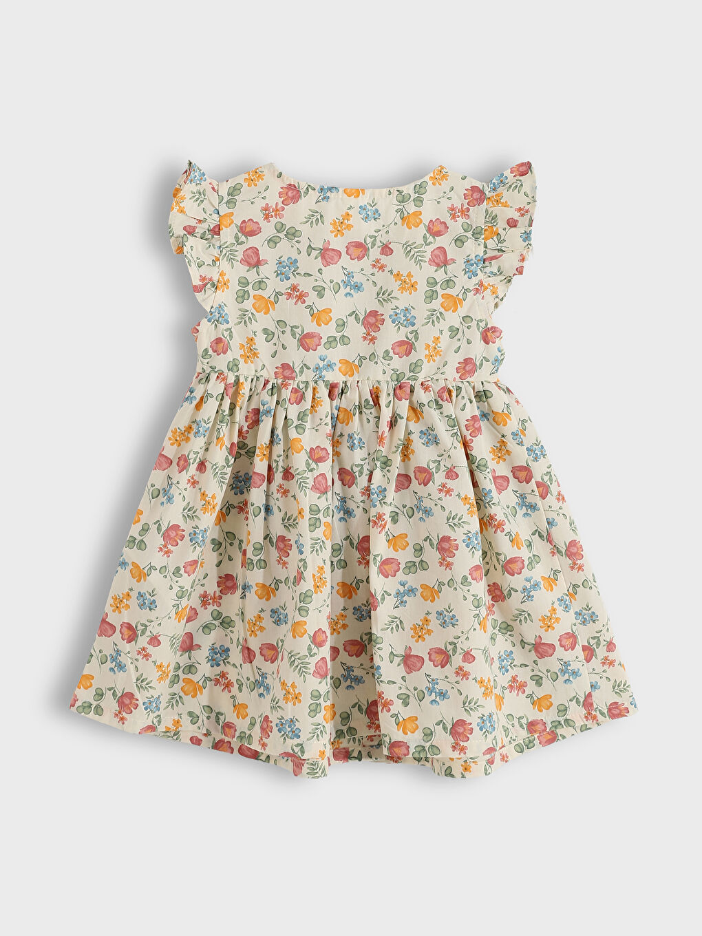 Crew Neck Baby Girls' Dress-1