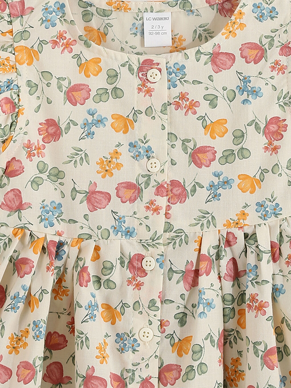 Crew Neck Baby Girls' Dress-3