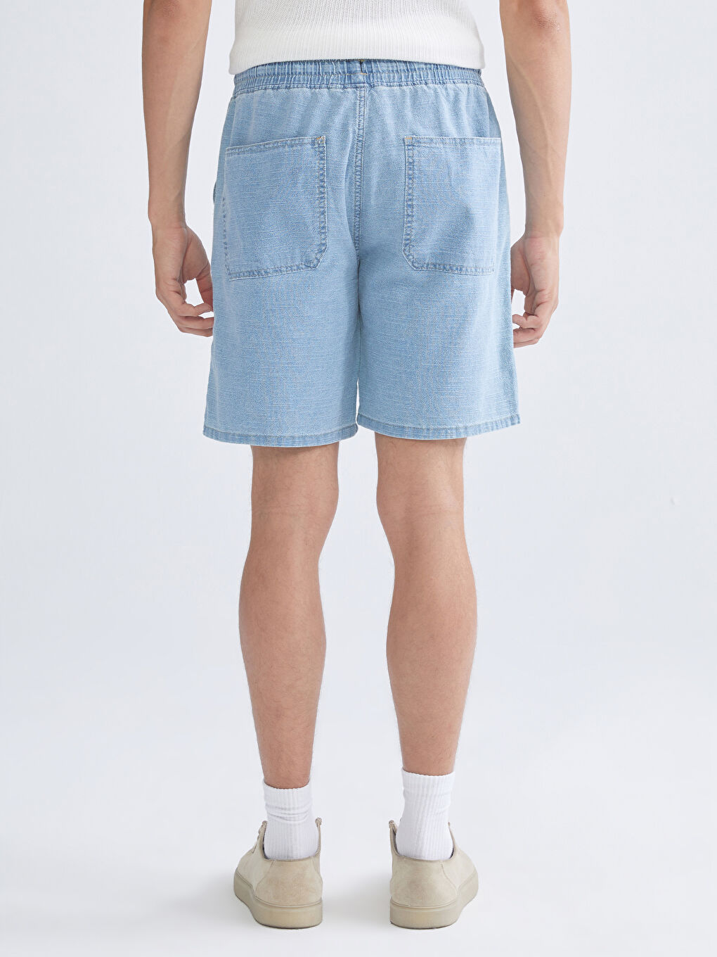 LCW Jeans شۆرتی جینزی فیتی ڕاحەتی بۆ پیاوان -S5R757Z8-311