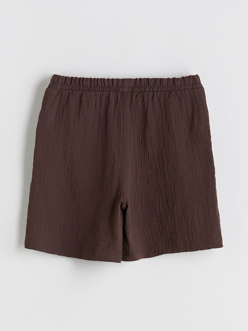 شورت نسائي من الشاش المحبوك بخصر مطاطي-10