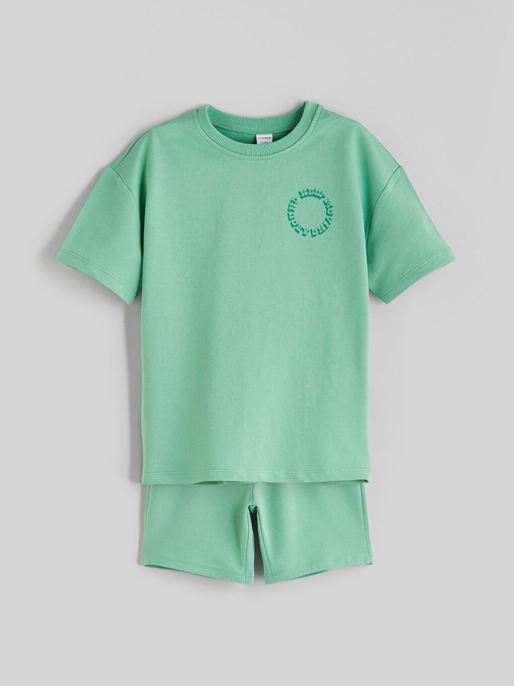 Printed Boys' T-Shirt and Shorts 2 Pack -S5R787Z1-FNY