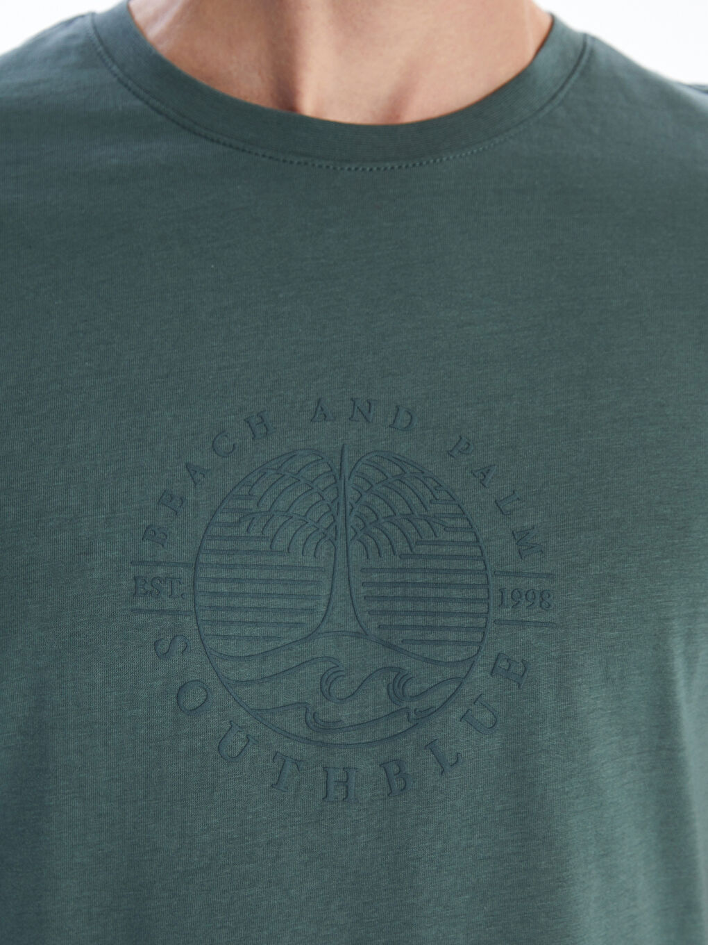 SOUTHBLUE Crew Neck Printed Jersey Men's T-Shirt -S5R790Z8-H9D