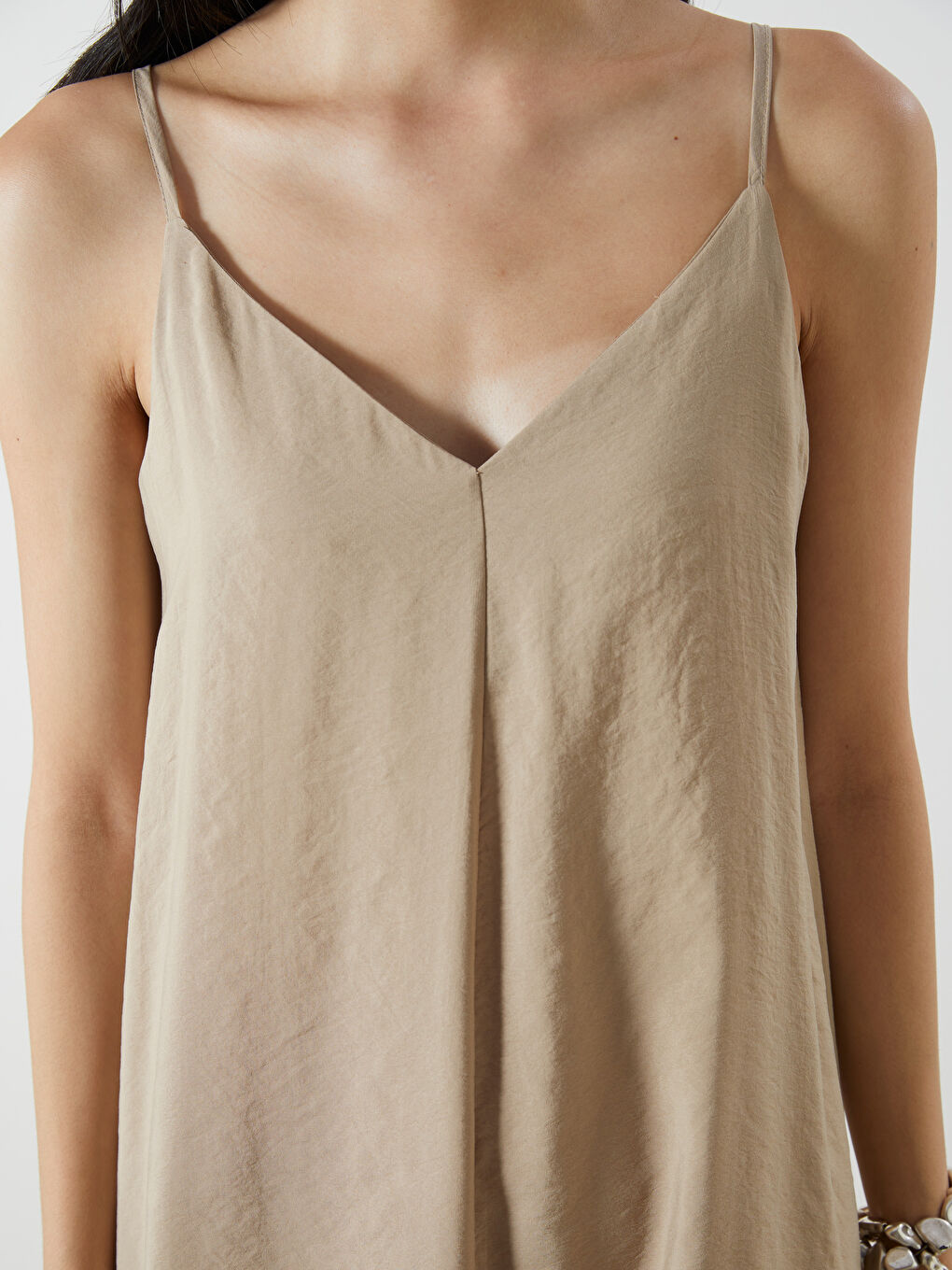 Woman BEIGE Dress -S5R796Z8-CR8