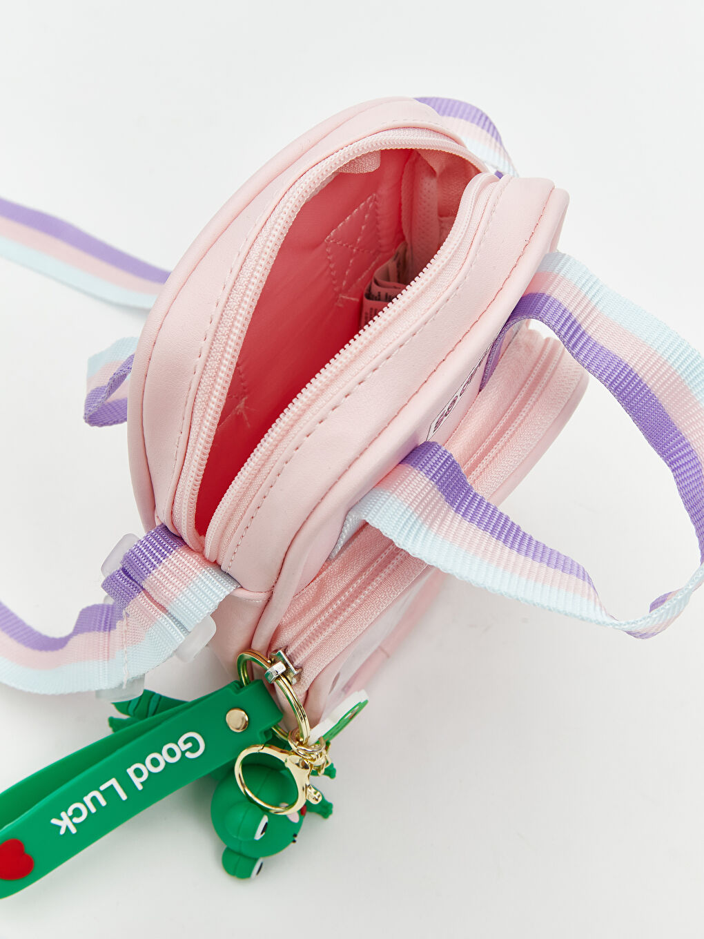 Pembe Kız Çocuk Kol Çantası ve Anahtarlık-2