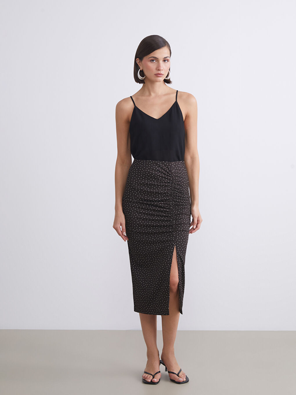 LCW Vision Woman BROWN Skirt -S5R822Z8-LQY