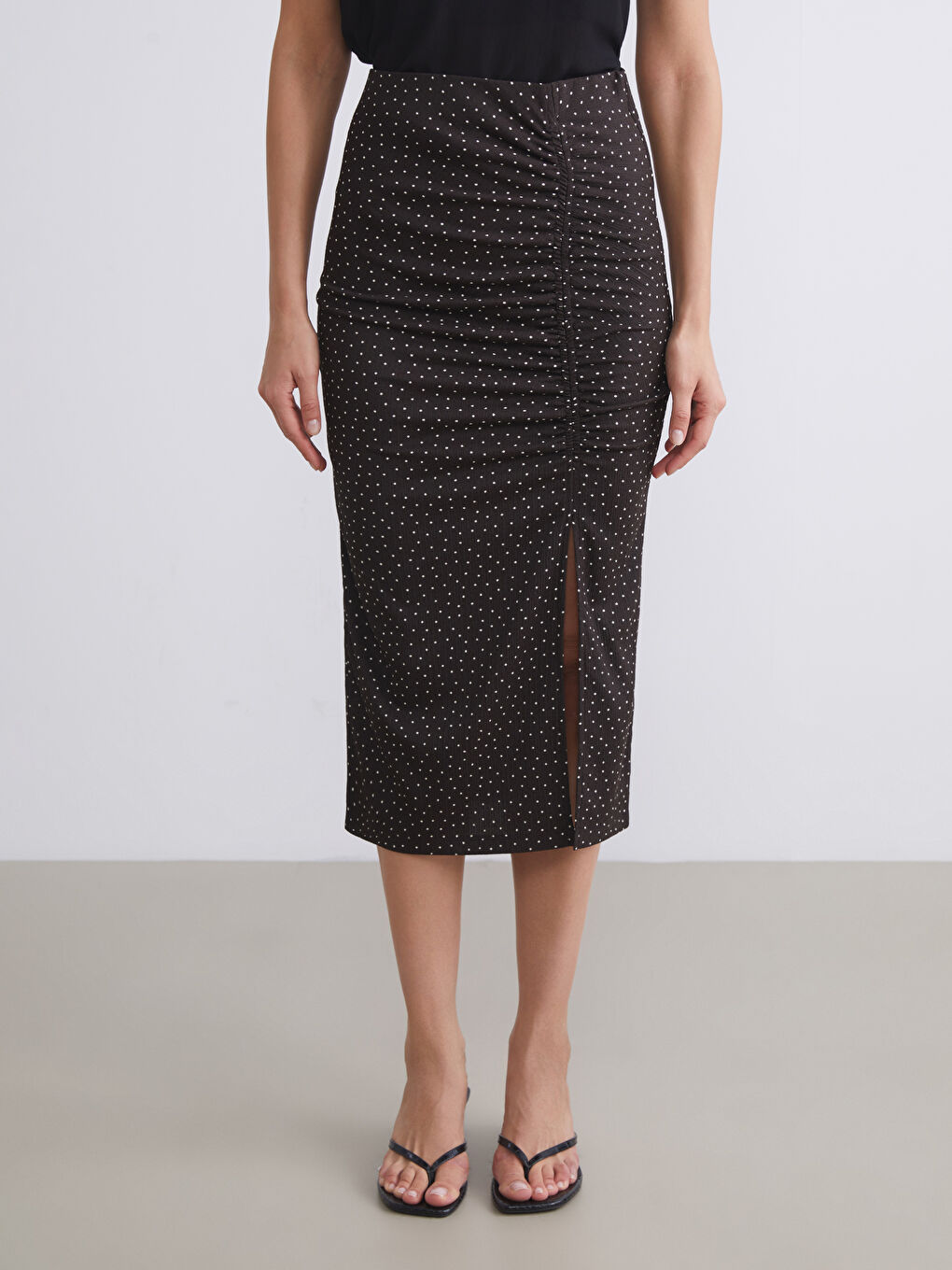 LCW Vision Woman BROWN Skirt -S5R822Z8-LQY