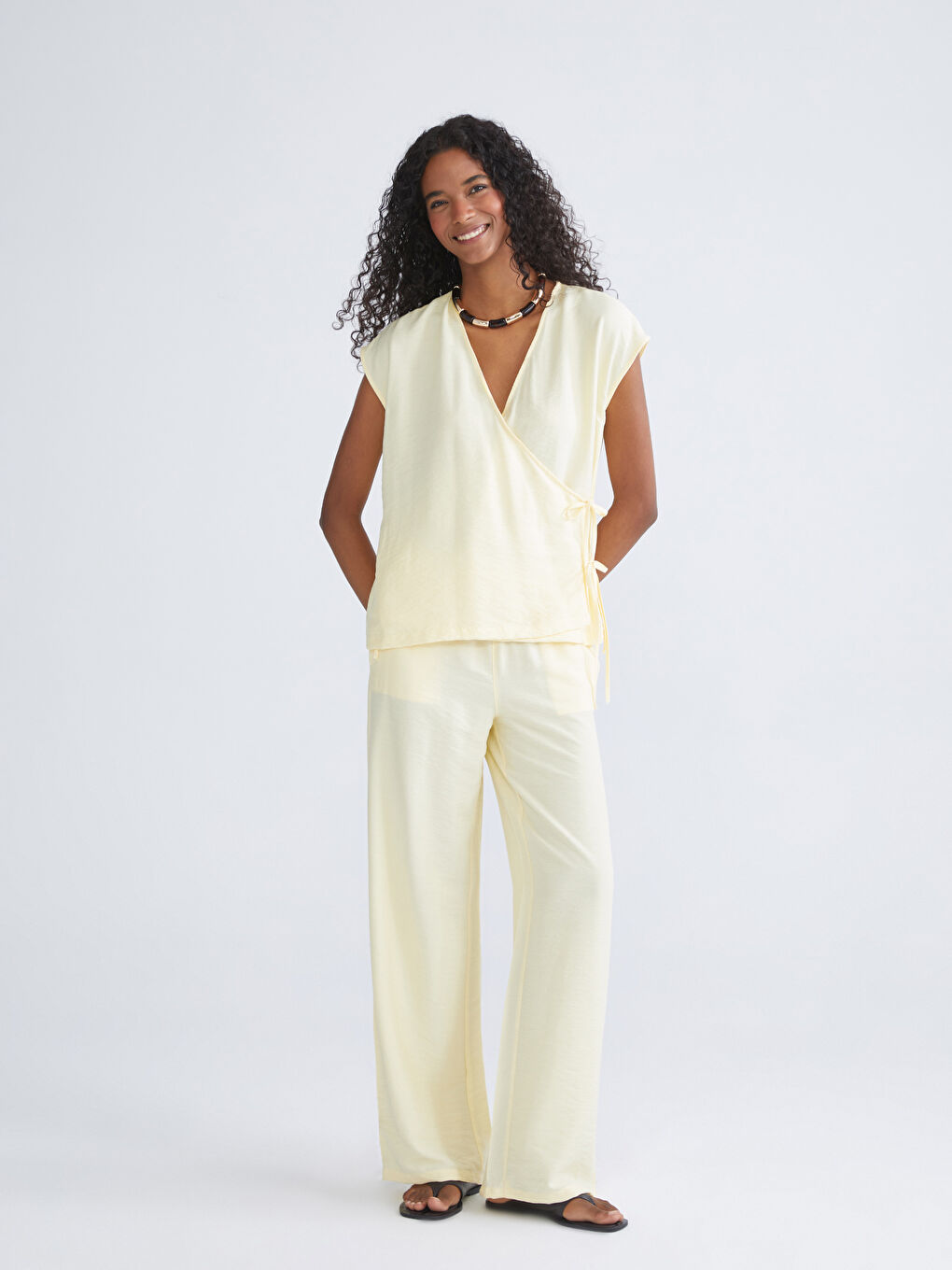 Elasticated Waist Women's Trousers-1