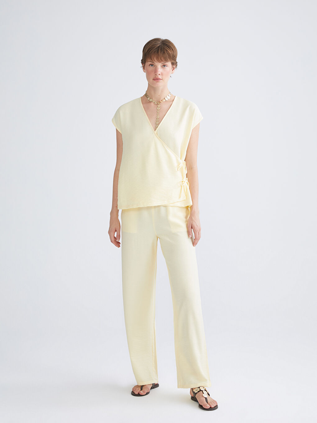 Elasticated Waist Women's Trousers-2