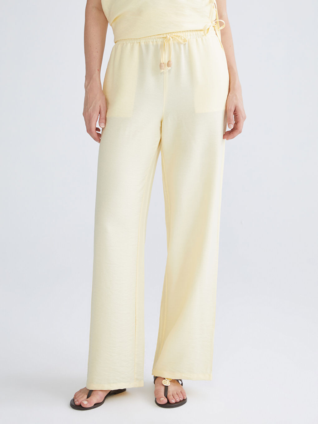 Elasticated Waist Women's Trousers-4