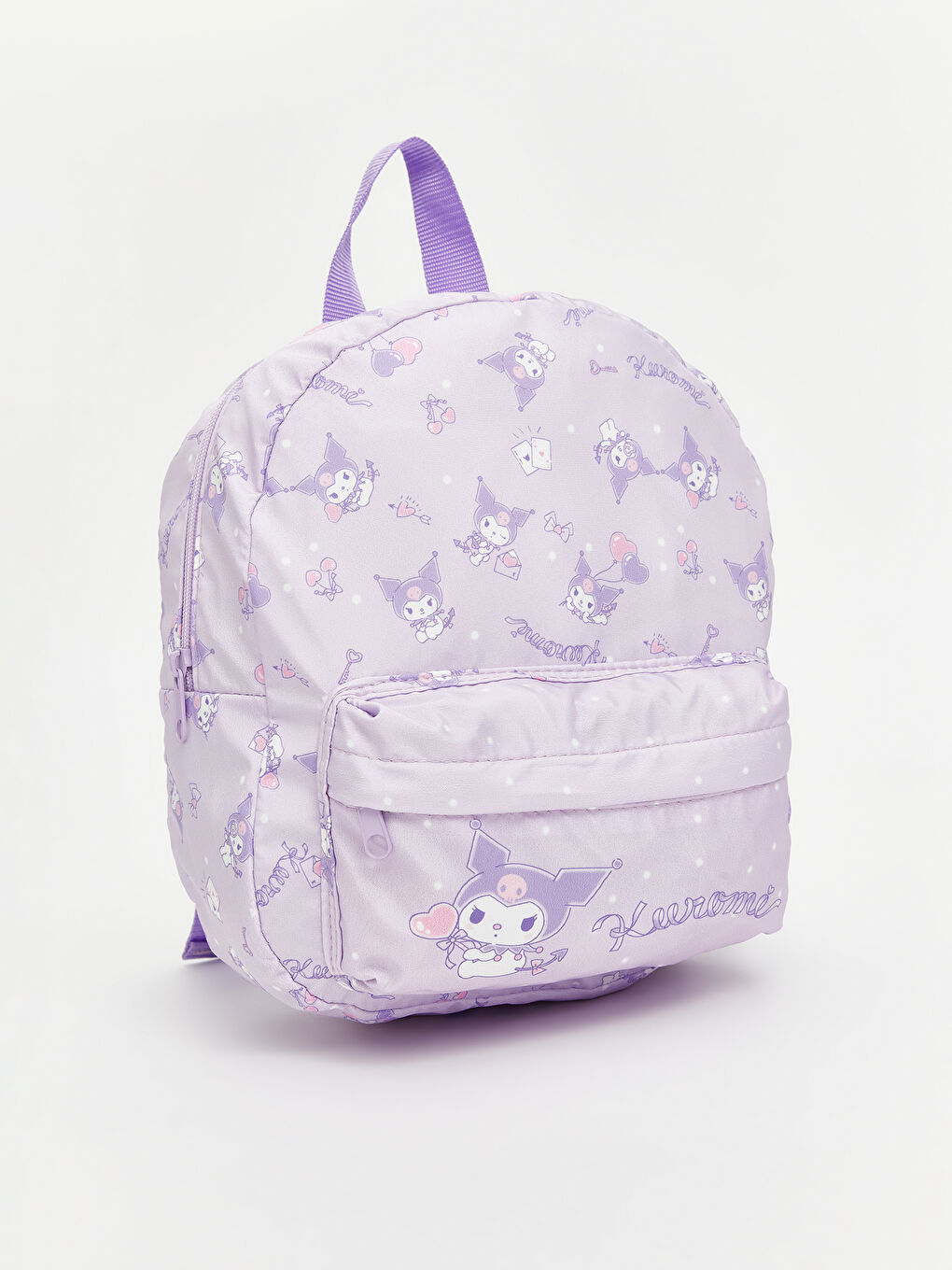 Lila Kuromi Baskılı Kız Çocuk Okul Çantası