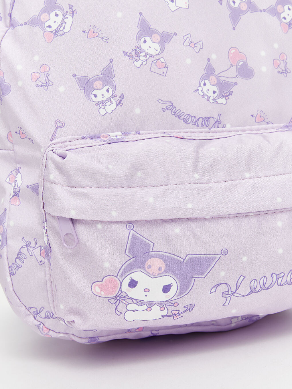 Lila Kuromi Baskılı Kız Çocuk Okul Çantası-2