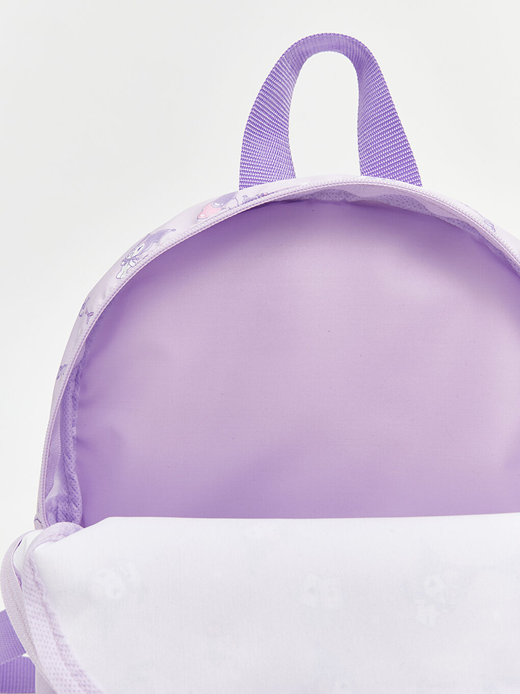 Lila Kuromi Baskılı Kız Çocuk Okul Çantası-3