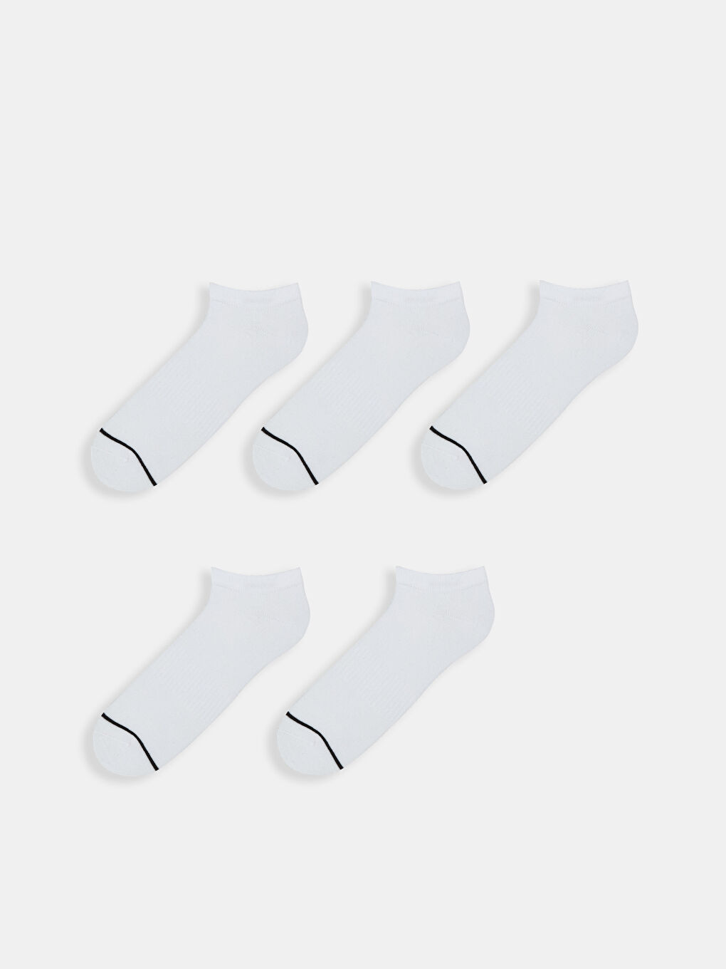 Striped Men's Trainer Socks 5 Pack -S5R876Z8-J5E