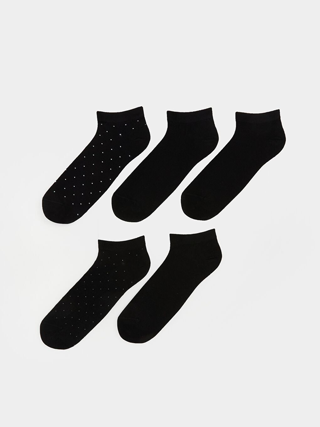 Karışık Desenli Erkek Patik Çorap 5'li