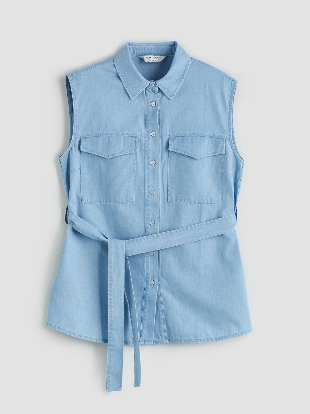 LCWAIKIKI Classic Woman INDIGO Denim Shirt -S5R884Z8-311