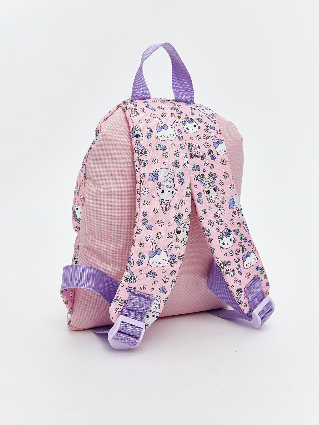 Ekru Desenli Kız Çocuk Sırt Çantası-1