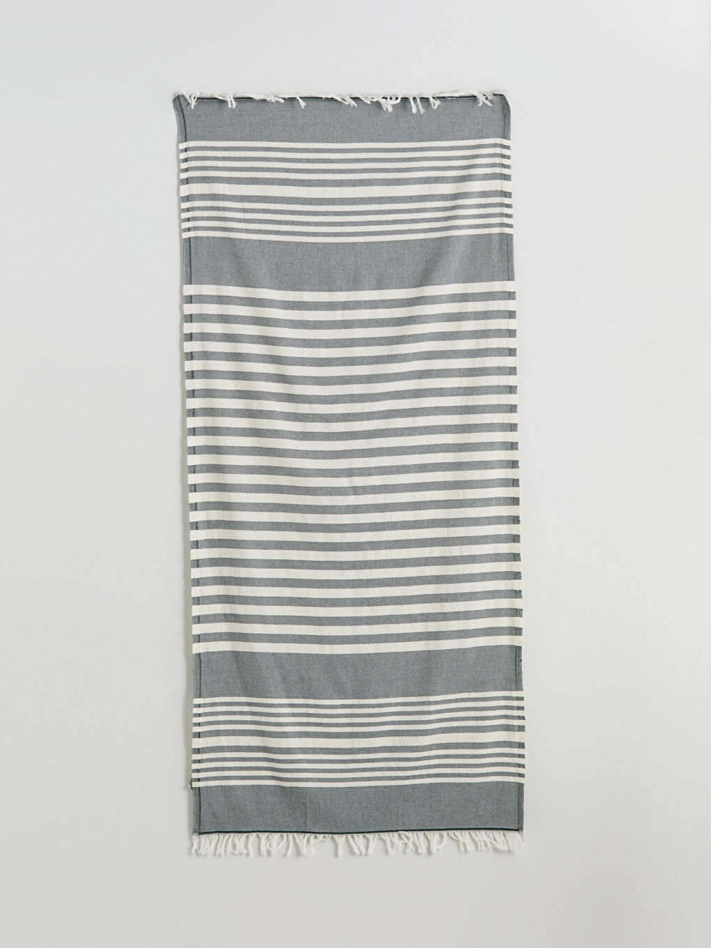 Yeşil Çizgi Desenli Erkek Plaj Havlusu 70x150 cm-3