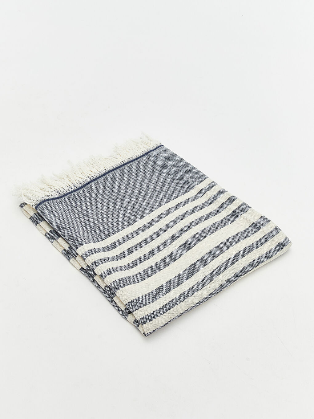 Lacivert Çizgi Desenli Erkek Plaj Havlusu 70x150 cm-1