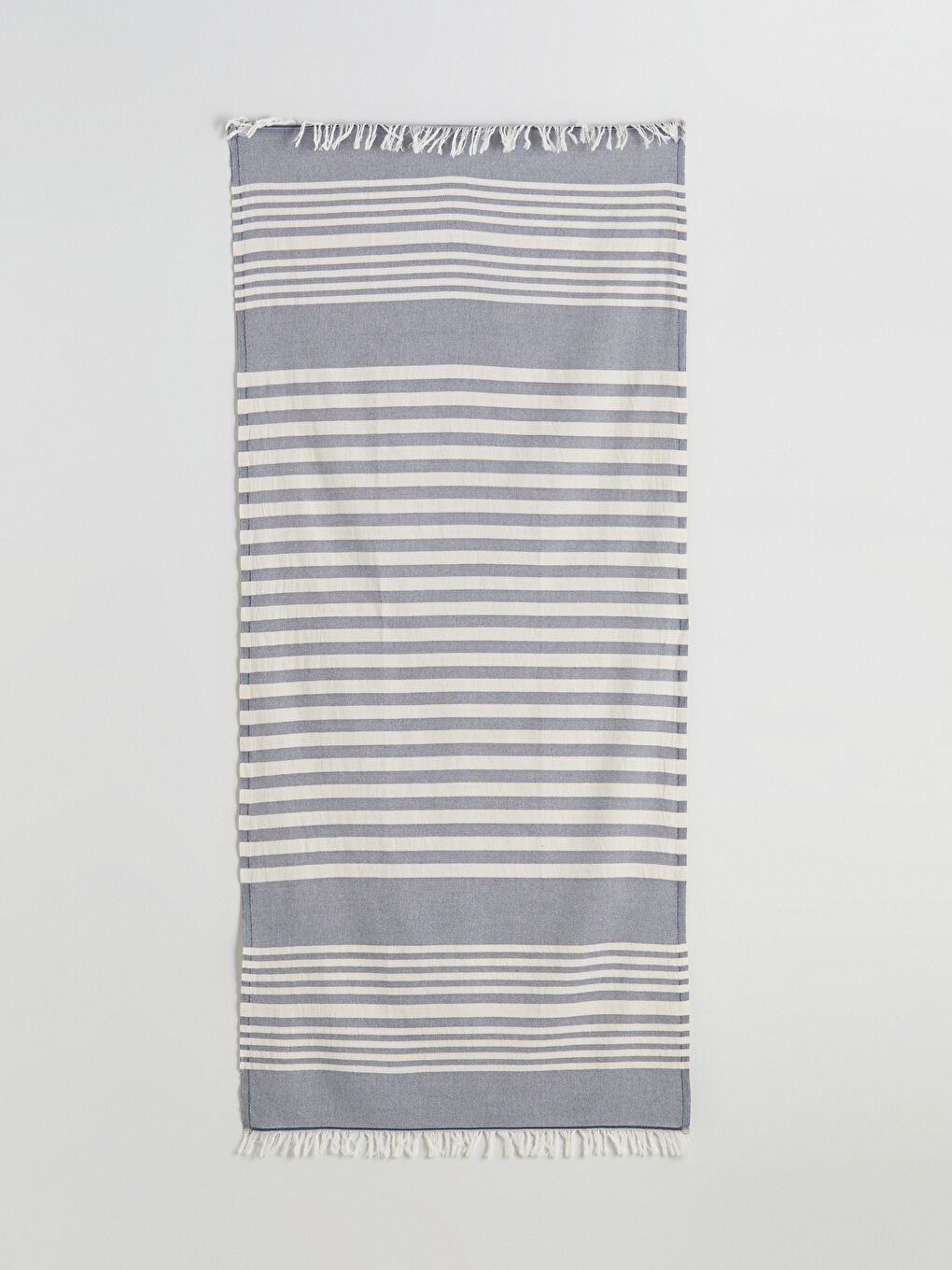 Lacivert Çizgi Desenli Erkek Plaj Havlusu 70x150 cm-3