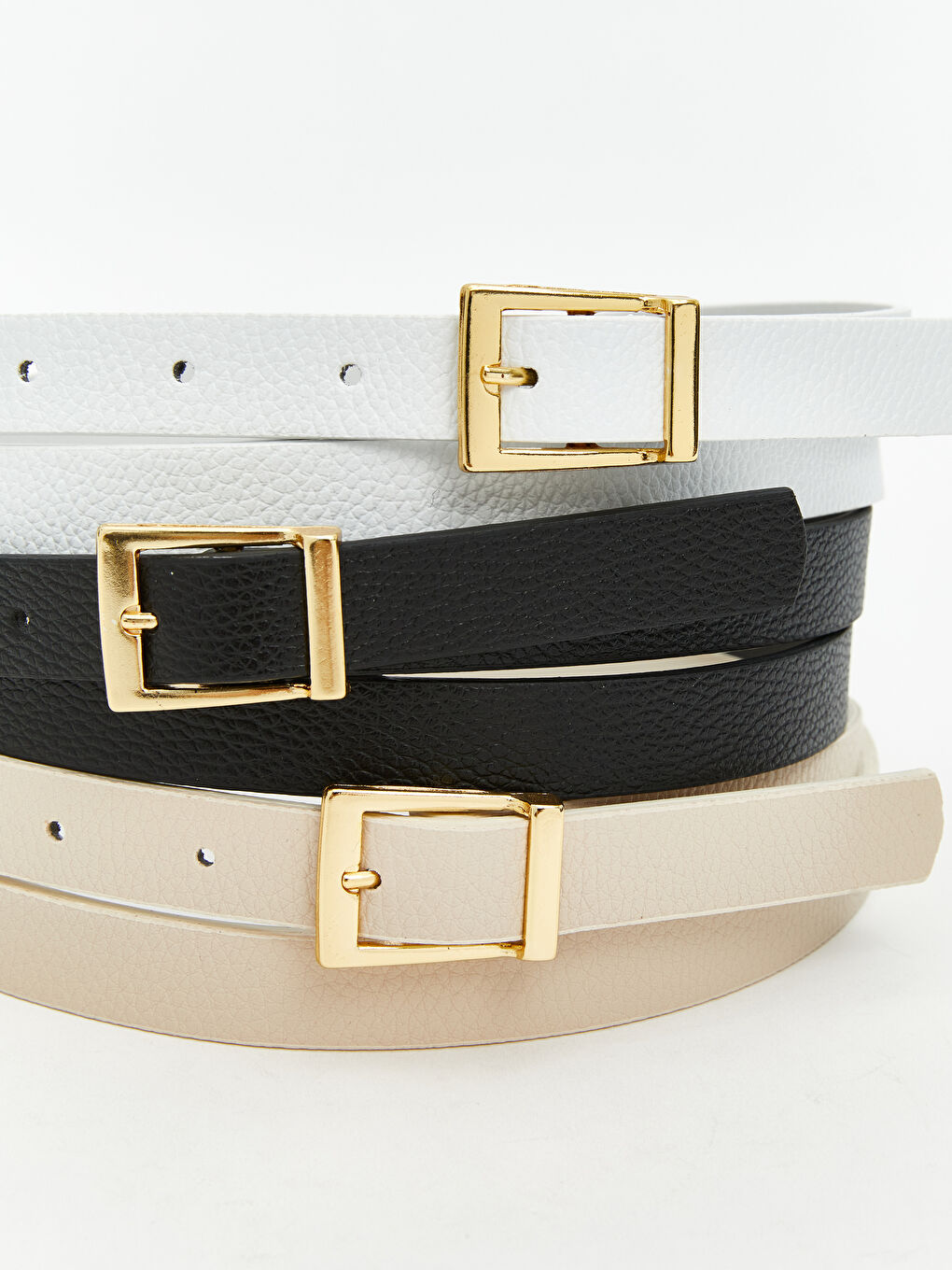 Faux Leather Women's Belt 3-pack -S5R902Z8-FFB