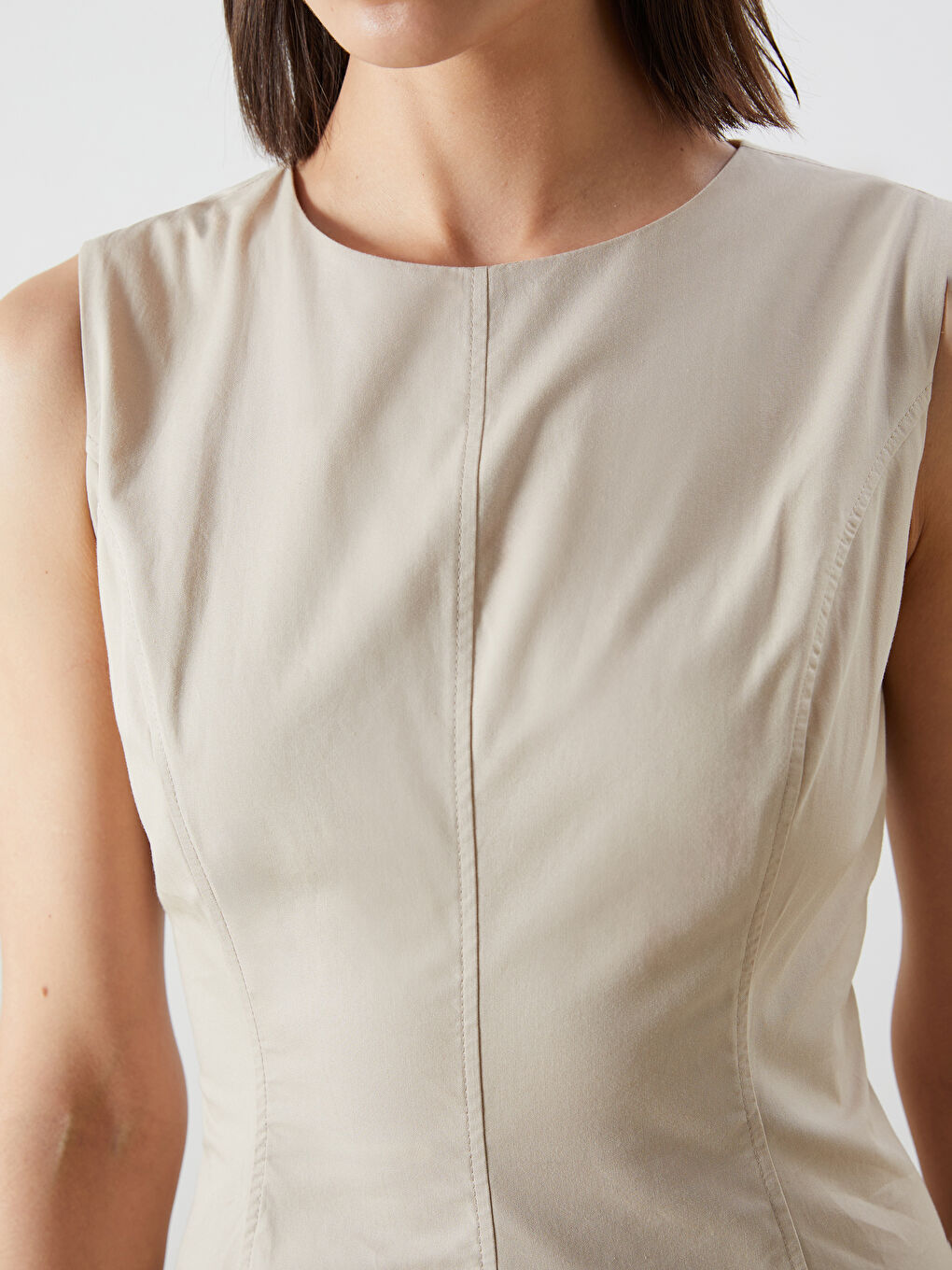 Woman BEIGE Dress -S5R911Z8-QYX