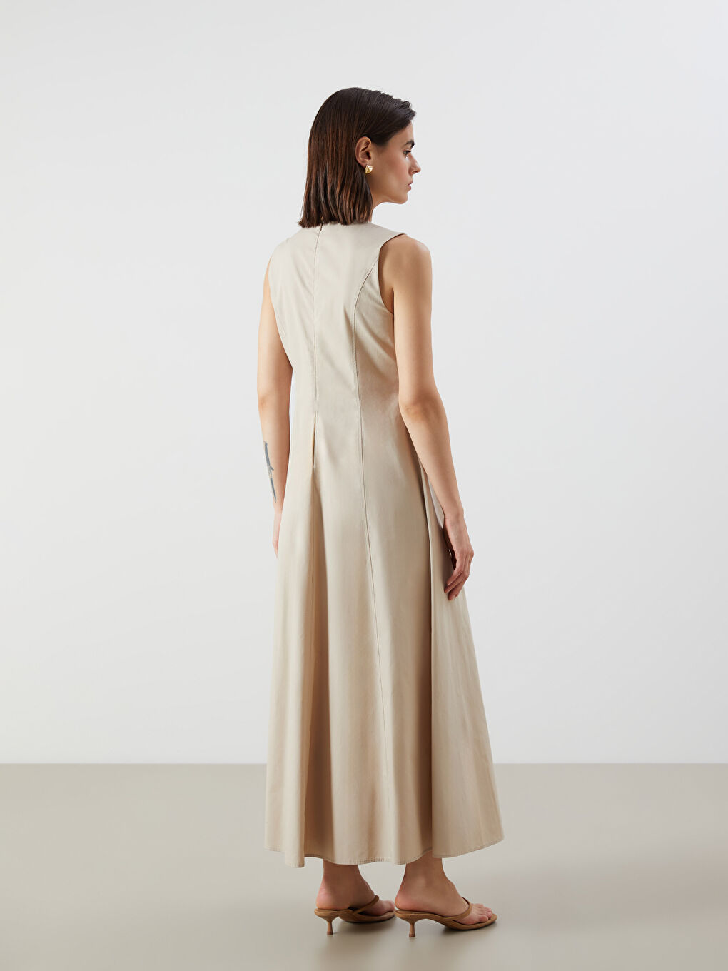 Woman BEIGE Dress -S5R911Z8-QYX