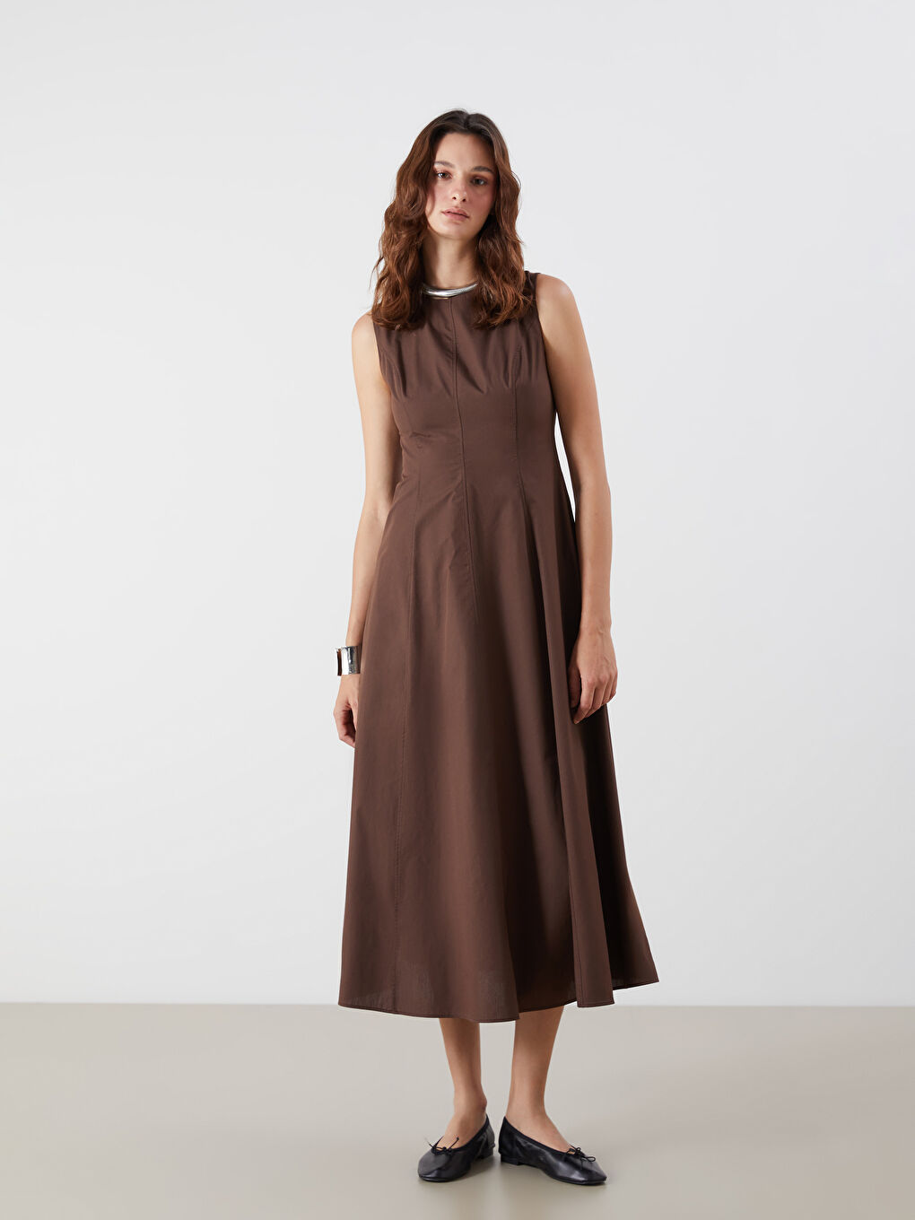 Woman BROWN Dress -S5R911Z8-R3D