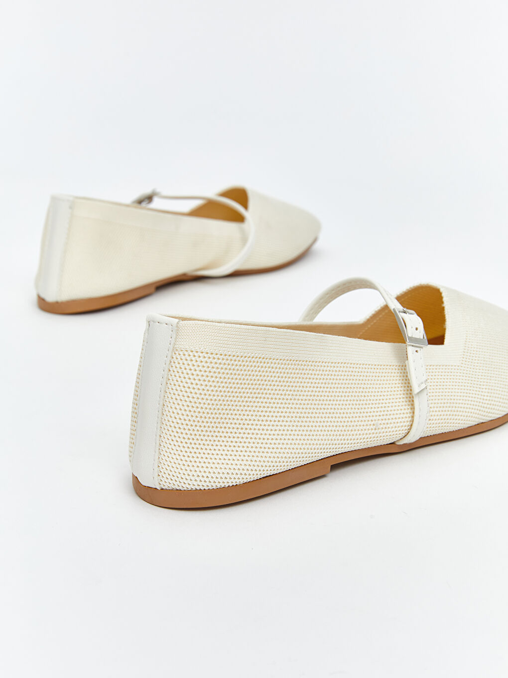 Bej Kadın Babet Ayakkabı-4