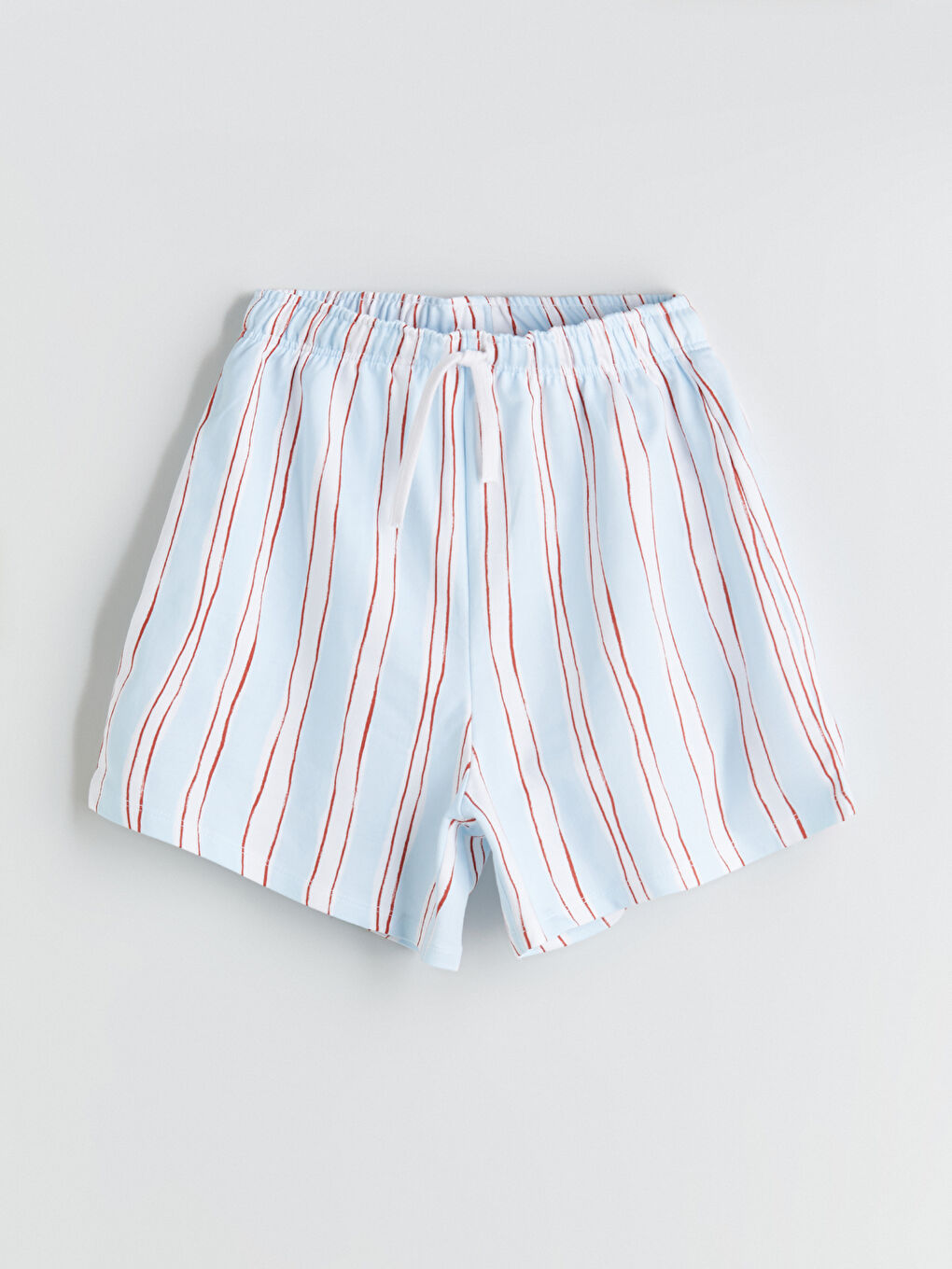 Elasticated Waist Striped Girls' Shorts -S5R950Z4-LQQ