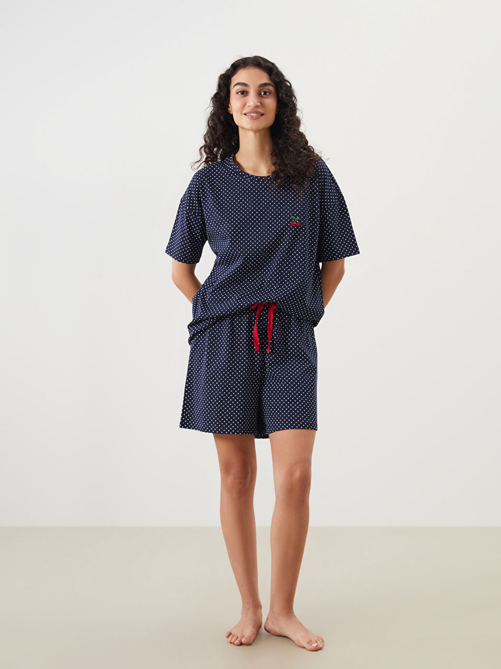 Woman NAVY Shortie Pyjama Set -S5R956Z8-LSJ