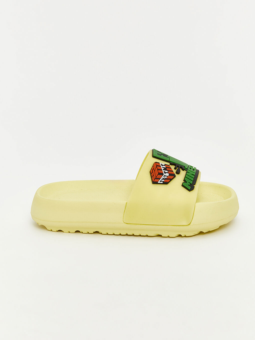 Yeşil Minecraft Baskılı Erkek Çocuk Terlik-1