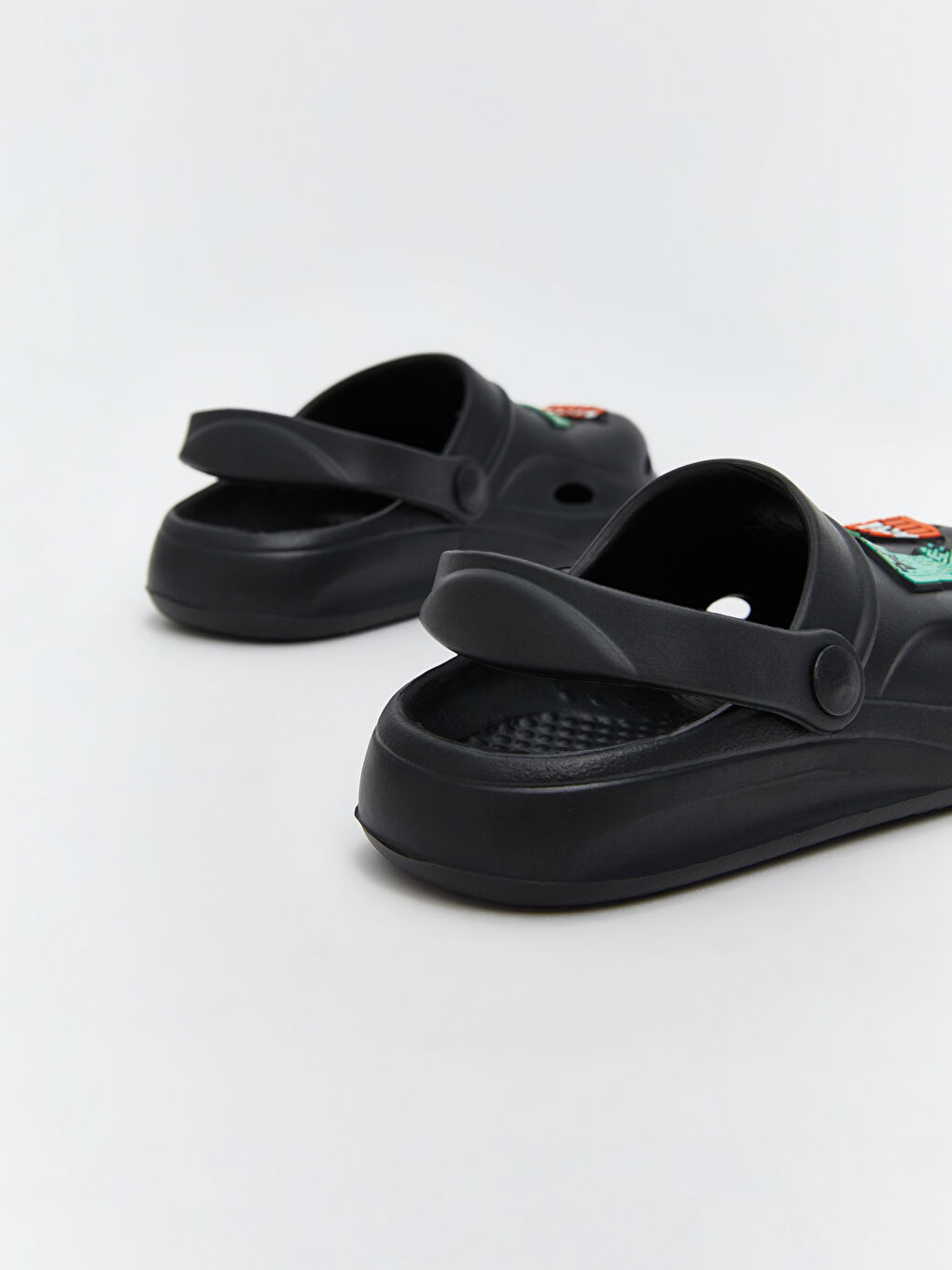 Siyah Minecraft Baskılı Erkek Çocuk Plaj Sandaleti-4