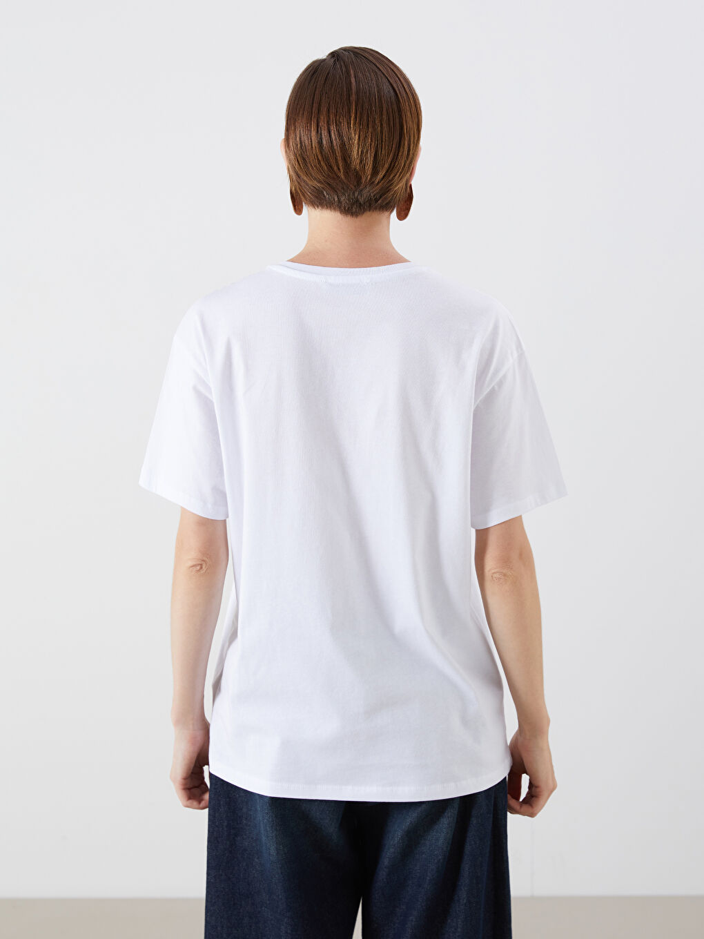 LCW Vision Crew Neck Embroidered Women's T-Shirt -S5R981Z8-Q6K