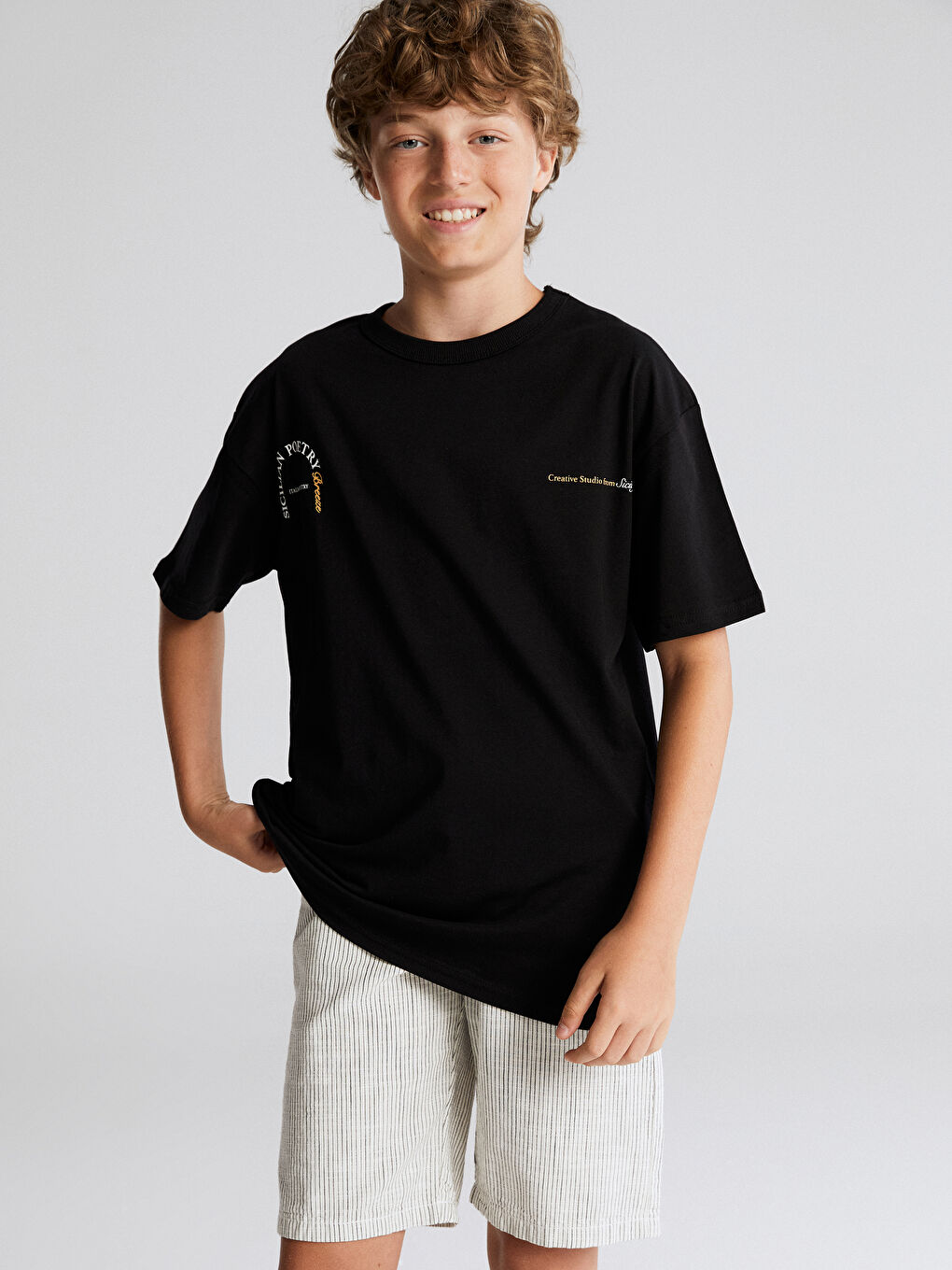 LCW Kids Crew Neck Boys' T-Shirt -S5RA11Z4-CVL
