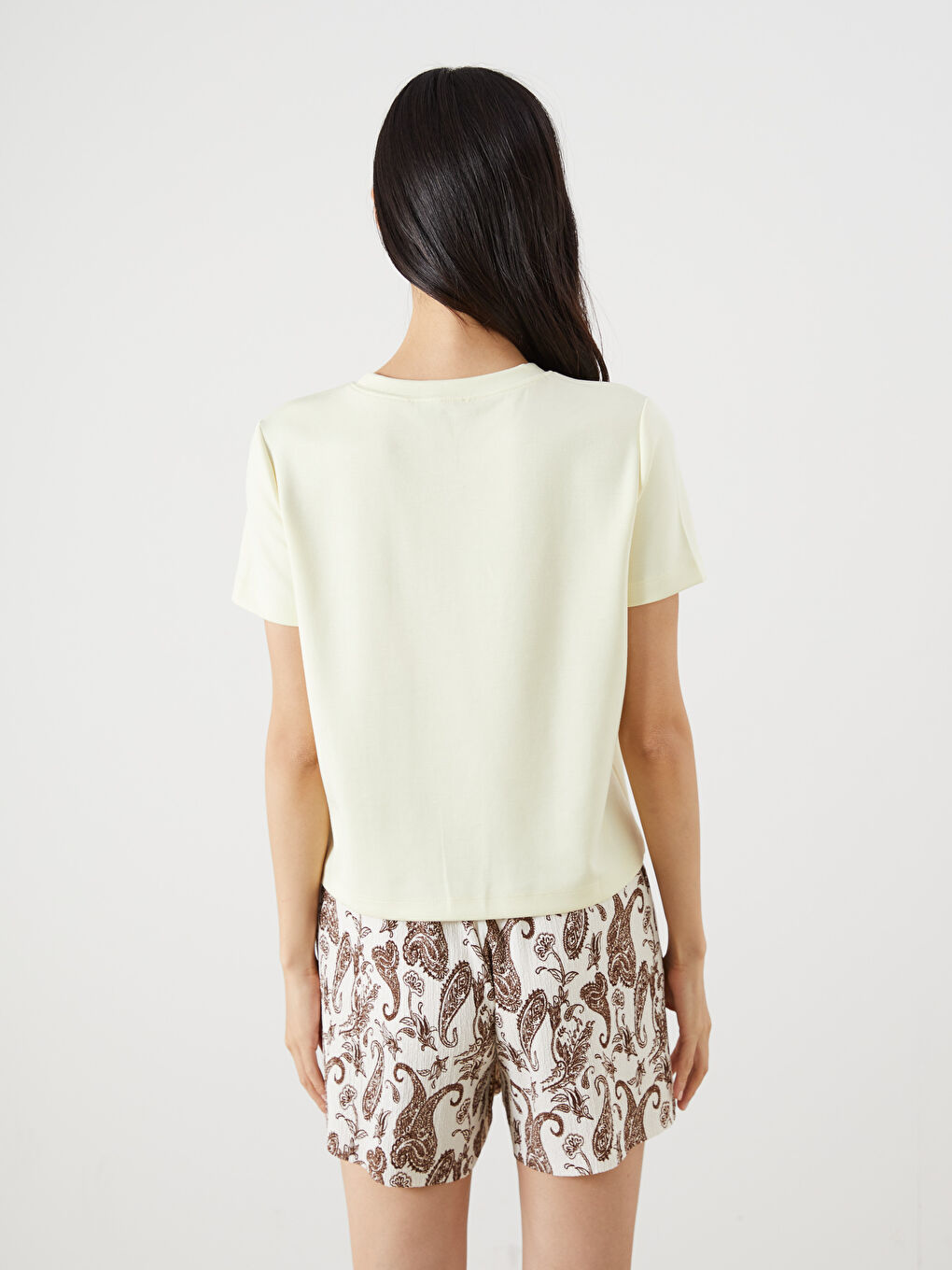 LCW Vision Crew Neck Women's T-Shirt -S5RA13Z8-FDR