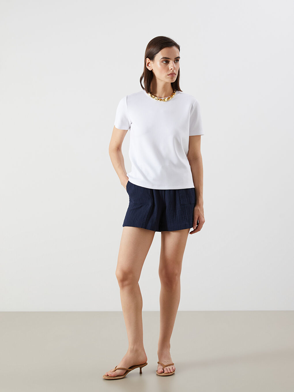 LCW Vision Crew Neck Women's T-Shirt -S5RA13Z8-Q6K