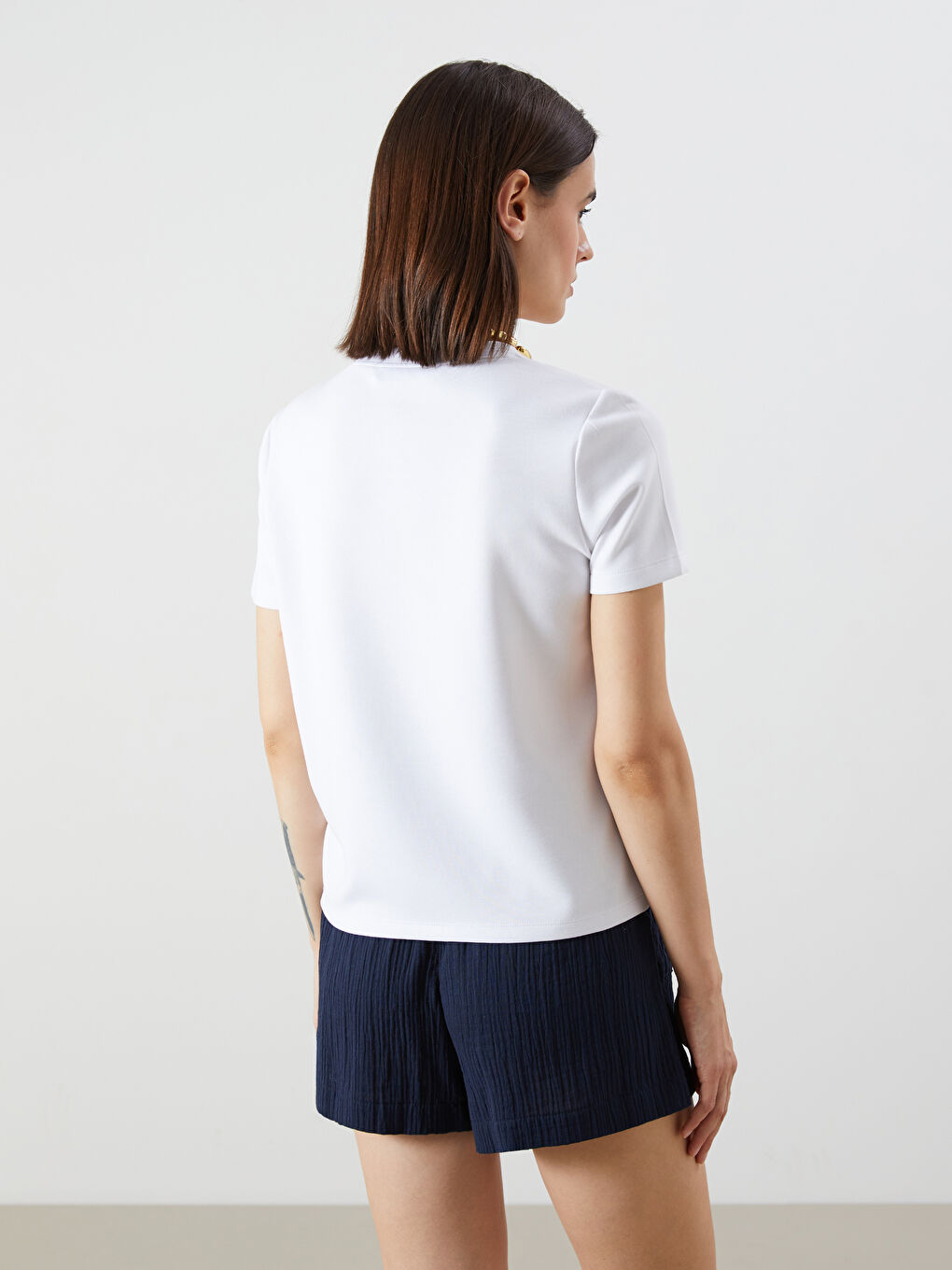 LCW Vision Crew Neck Women's T-Shirt -S5RA13Z8-Q6K