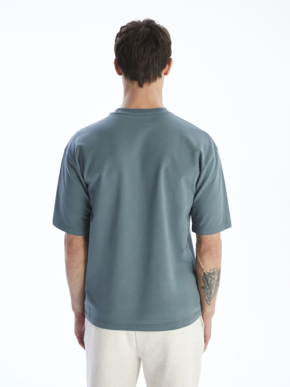 تي شيرت رجالي جيرسي مطبوع بكول مدور-3