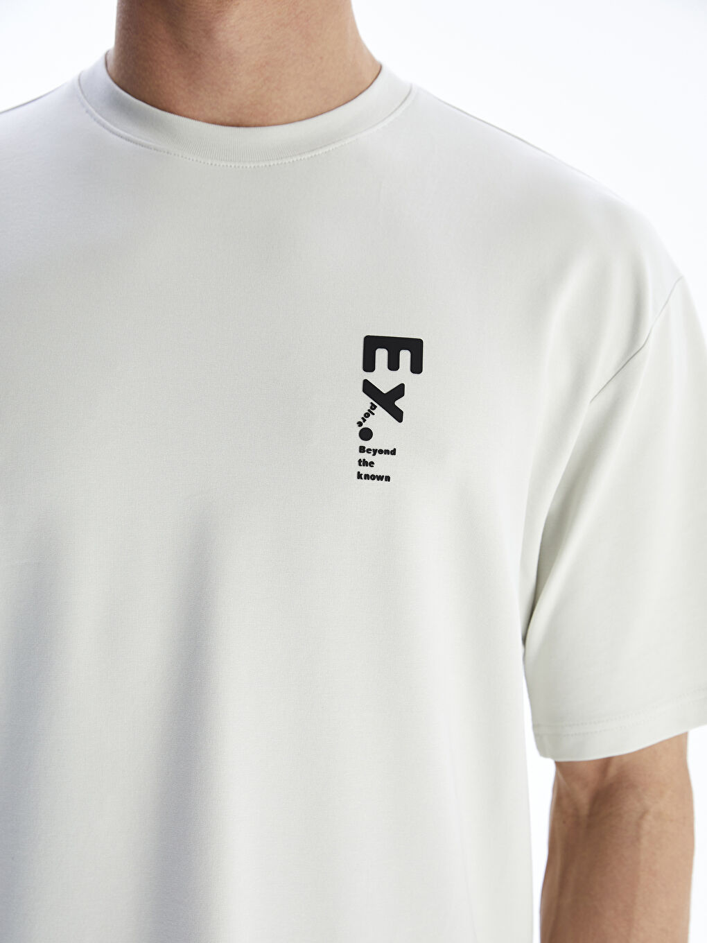 تي شيرت رجالي جيرسي مطبوع بكول مدور-2