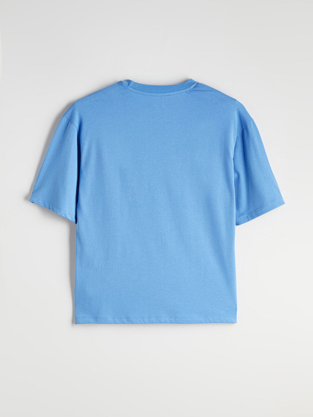 Mavi Bisiklet Yaka Erkek Spor Tişört-5