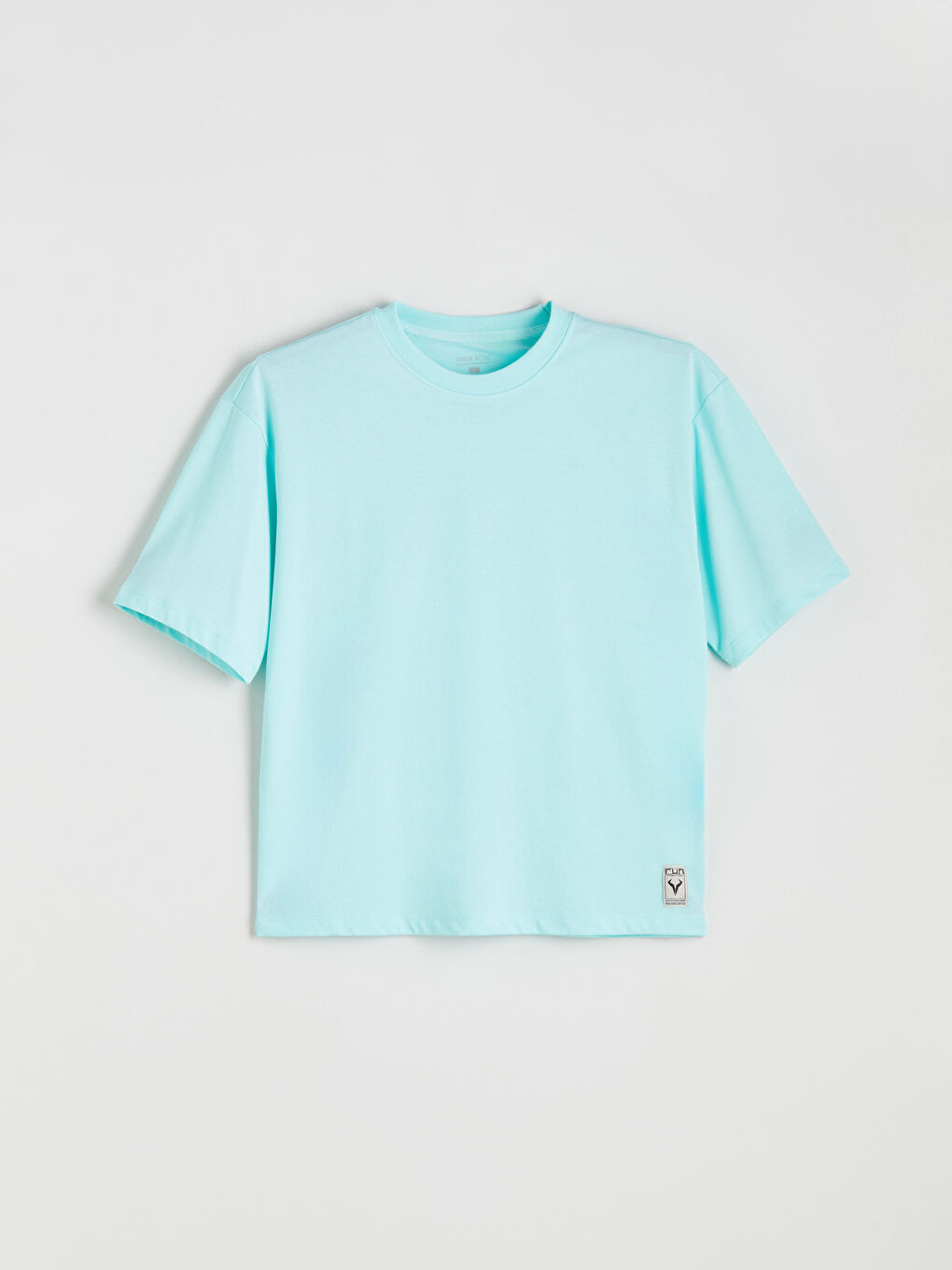 Yeşil Bisiklet Yaka Erkek Spor Tişört-4