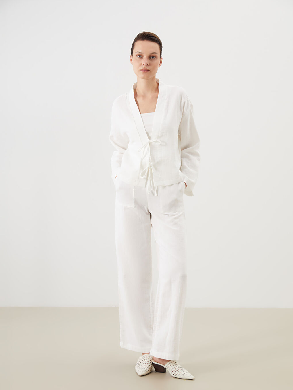Shawl Collar Oversize Women's Kimono -S5RA57Z8-EEW