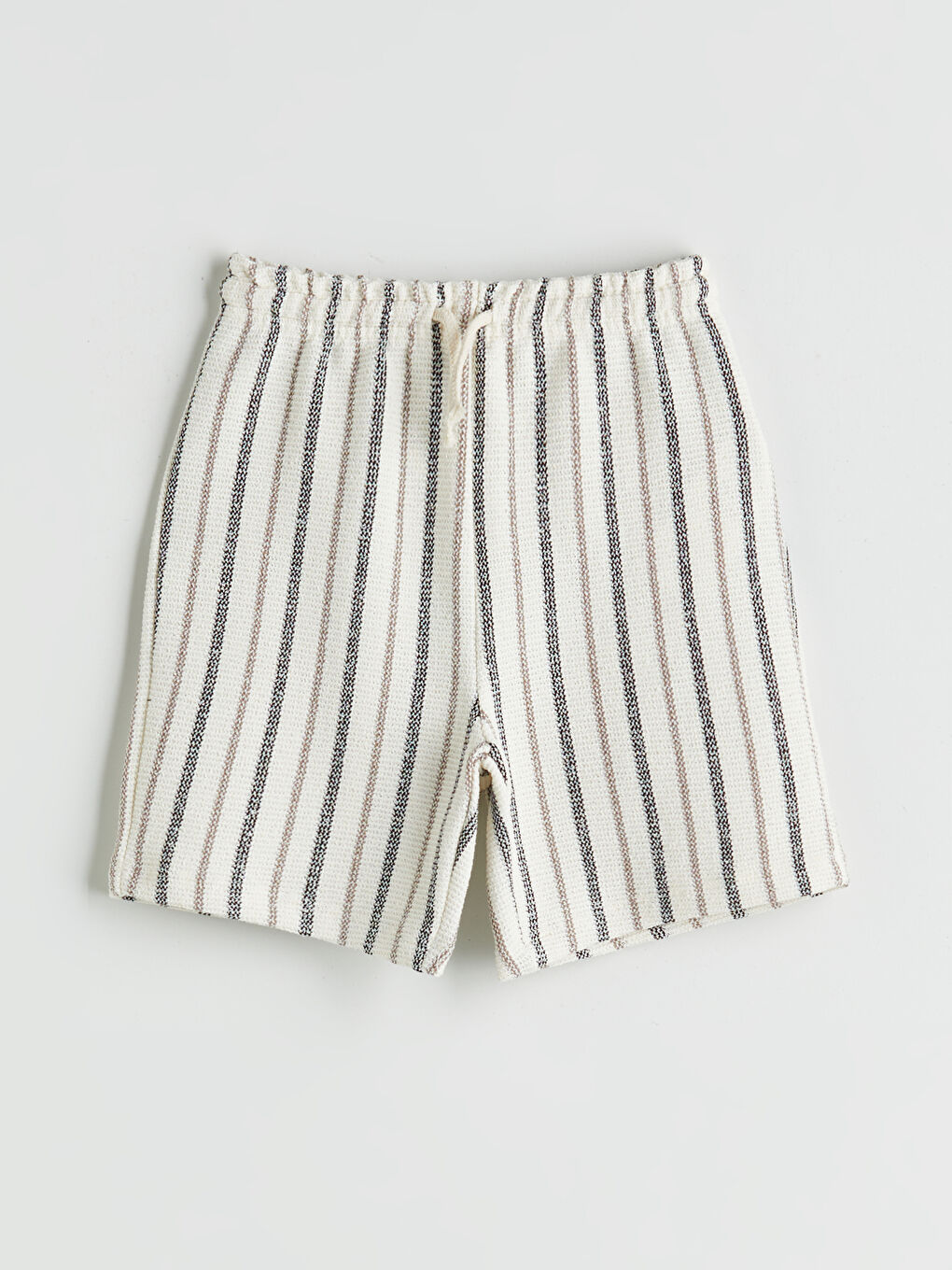 LCW Kids Elasticated Waist Striped Boys' Shorts -S5RA62Z1-LFC