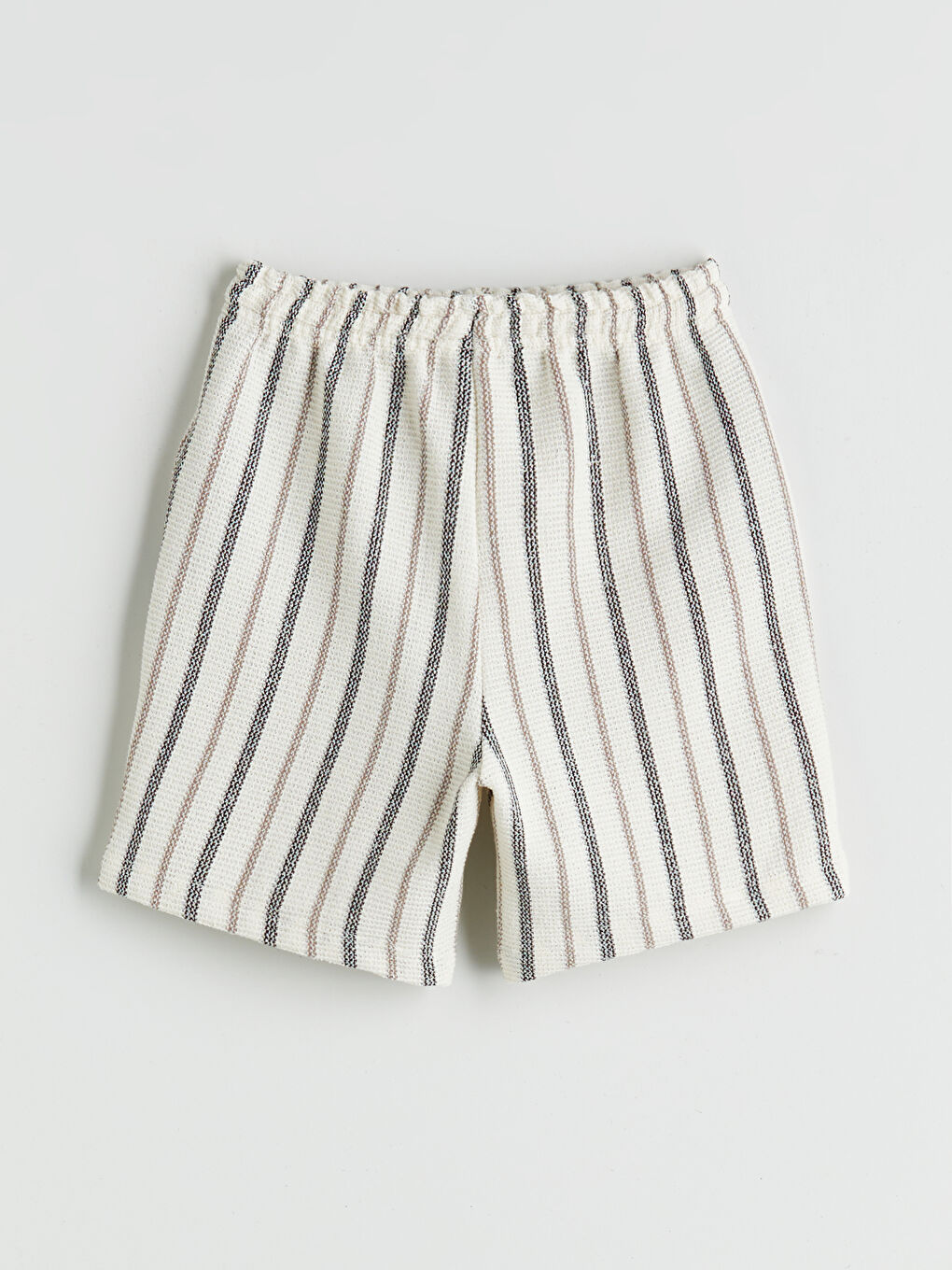 LCW Kids Elasticated Waist Striped Boys' Shorts -S5RA62Z1-LFC