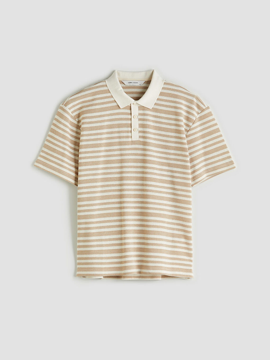 Polo Neck Striped Men's T-Shirt-4