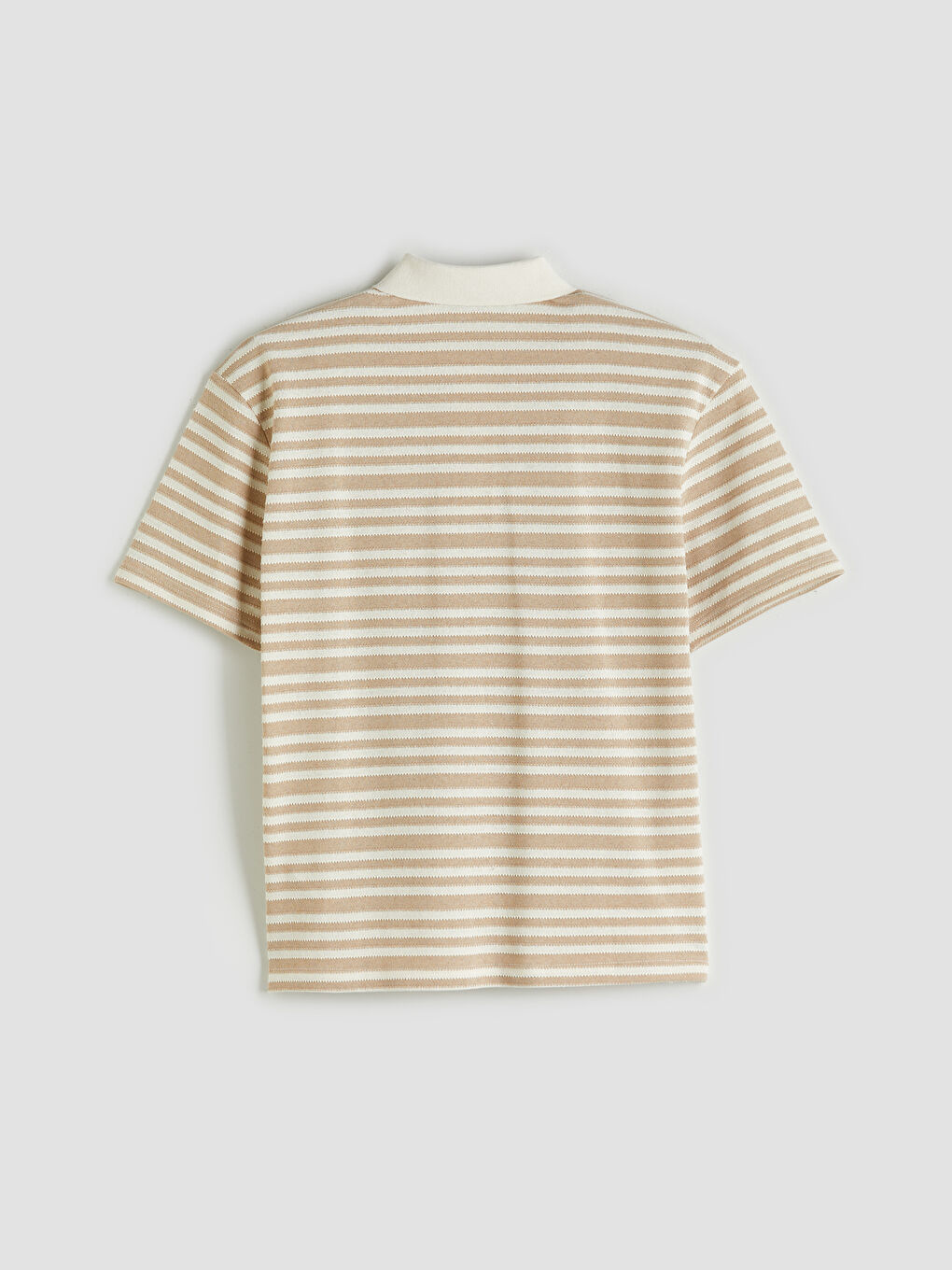 Polo Neck Striped Men's T-Shirt-5