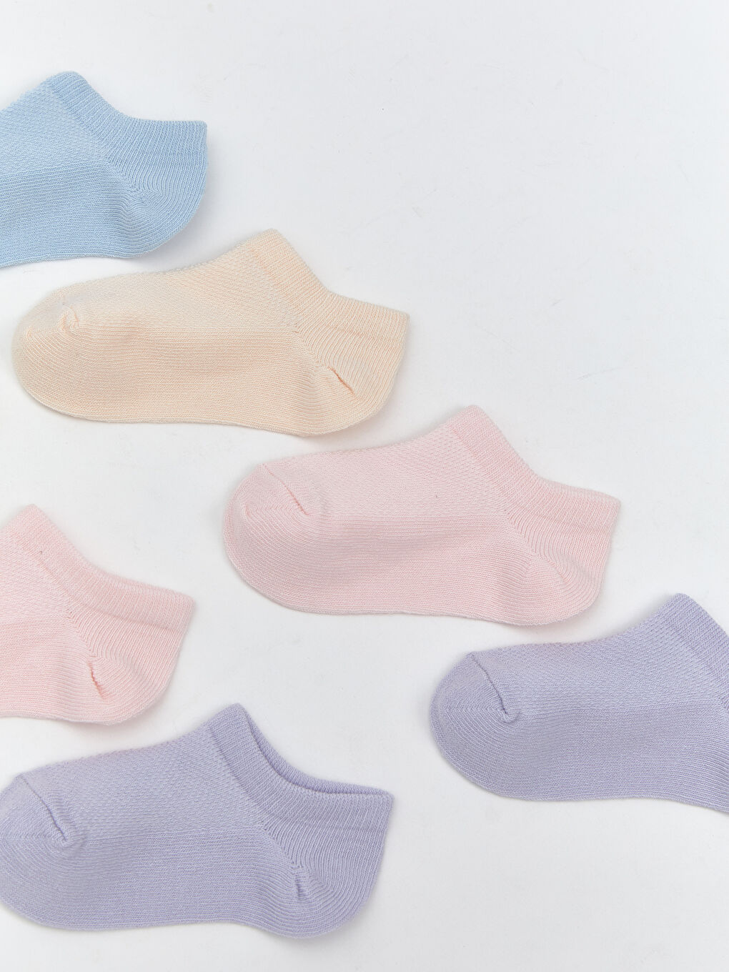 LCW baby جۆرابی ڕاهێنەری سادەی کچانی ساوا ٧ دانە پێکەوە -S5RA71Z1-QVV