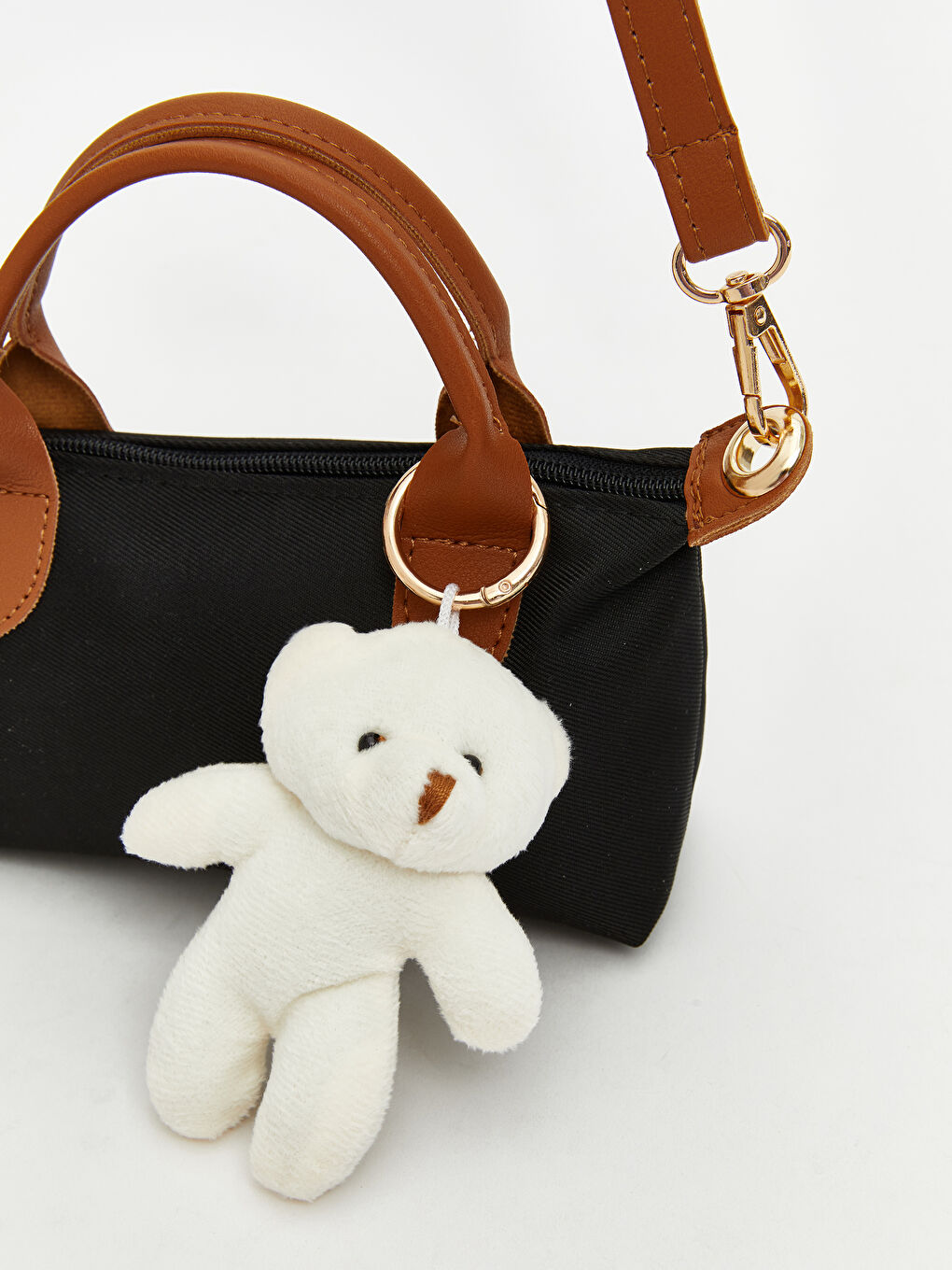 Siyah Çıkarılabilir Askılı Kız Çocuk Omuz Çantası-1