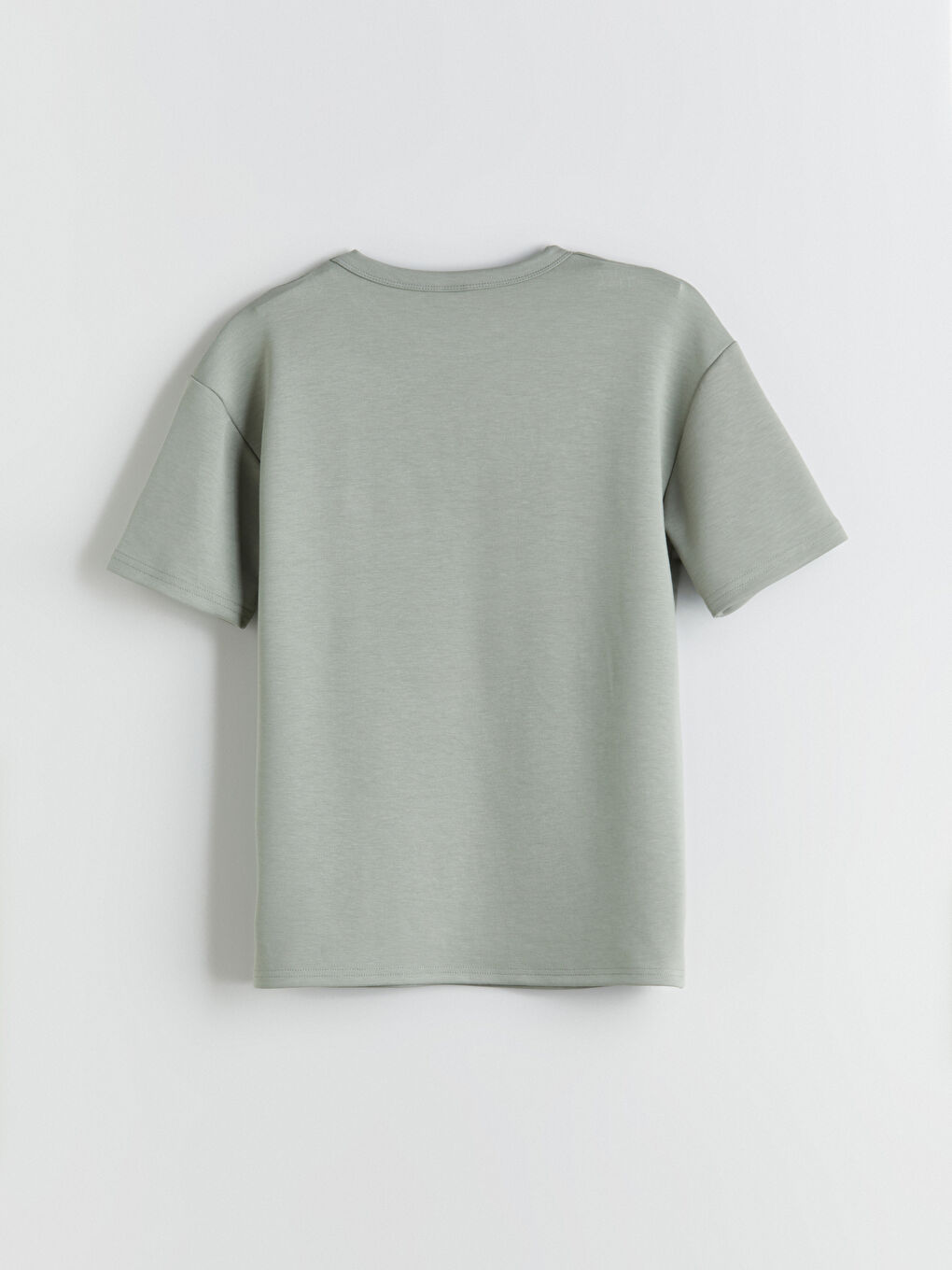 Yeşil Bisiklet Yaka Erkek Çocuk Tişört ve Şort-5