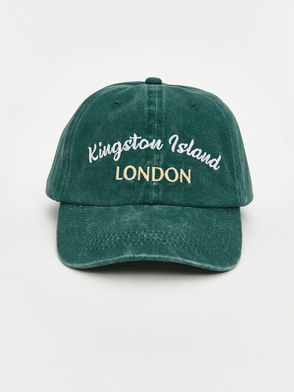 Yeşil Yazı Nakışlı Erkek Çocuk Kep Şapka